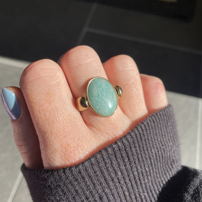 Amazonite Oval Crystal Element