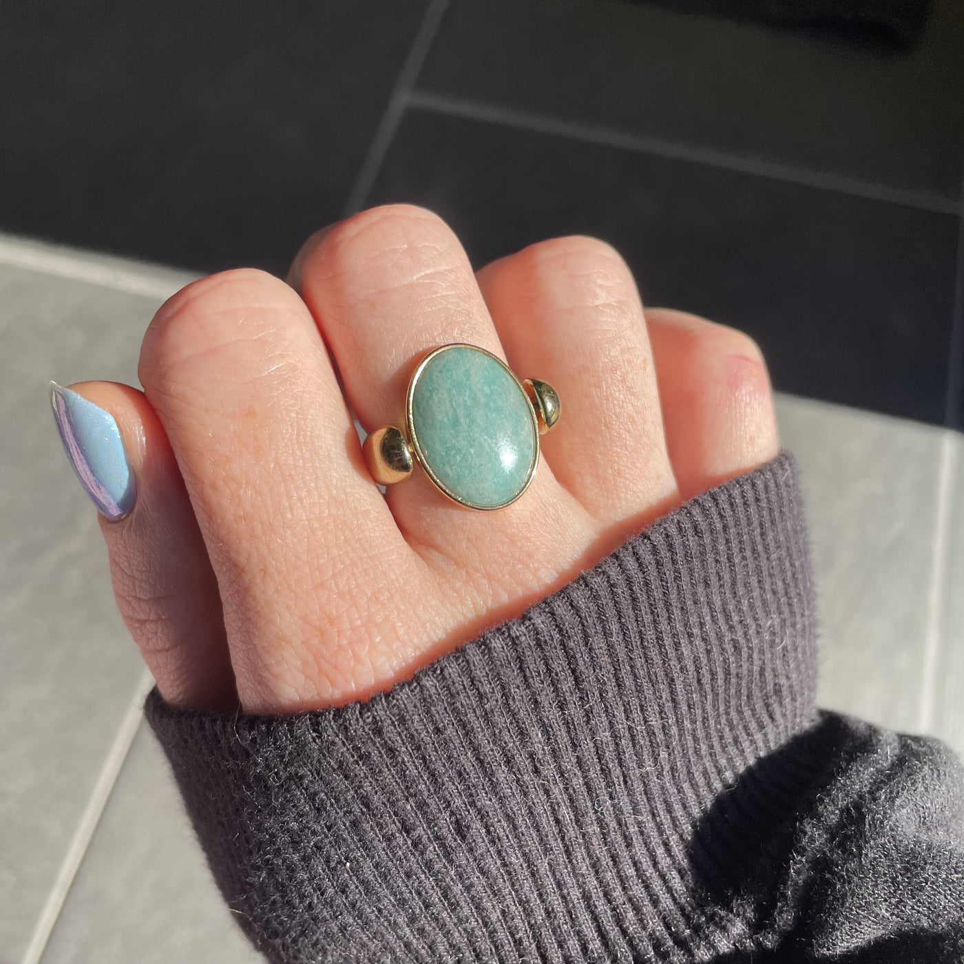 Amazonite Oval Crystal Element