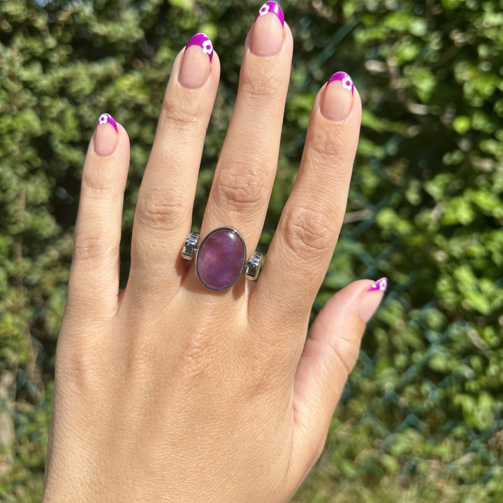 Amethyst Oval Crystal Element