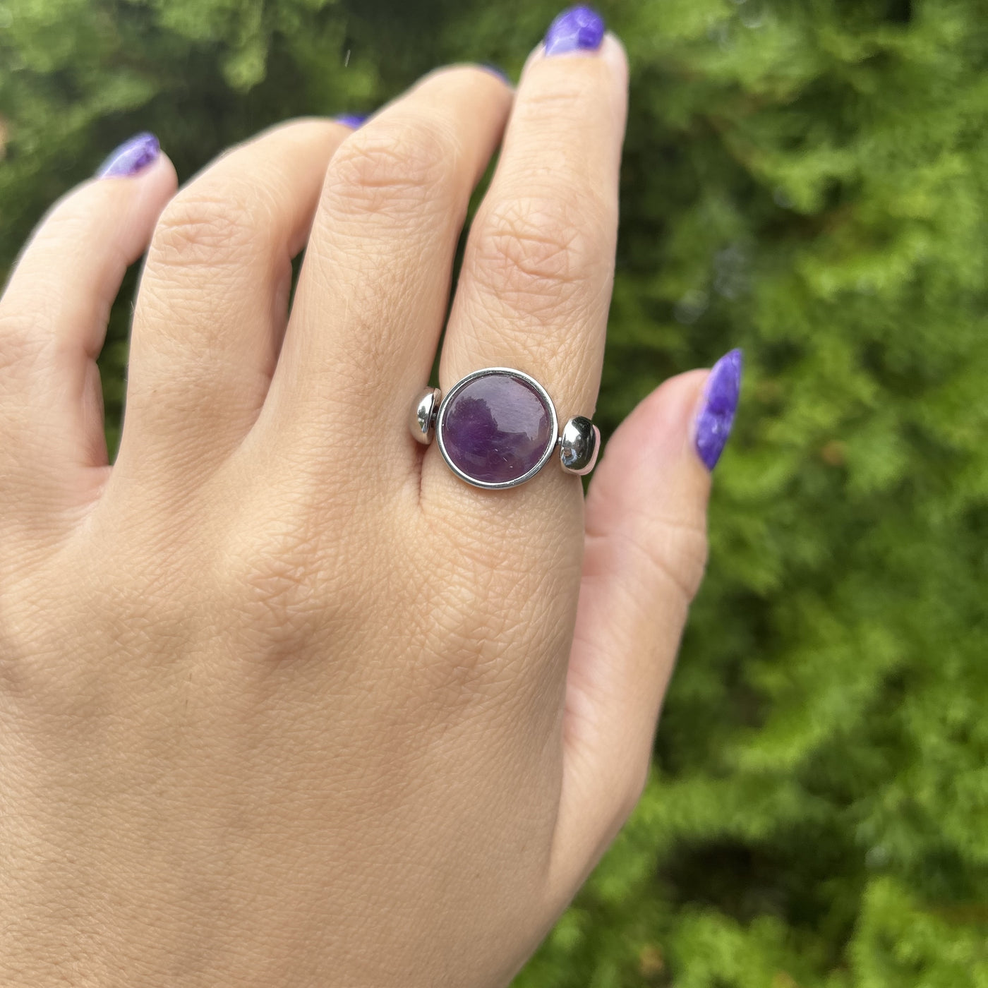 Amethyst Round Crystal Element