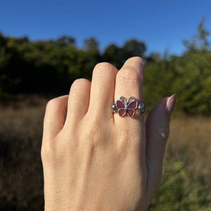 Crystal Butterfly - Carnelian