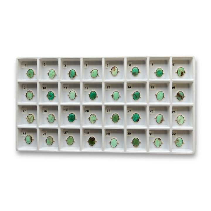 Choose Your Own Chrysoprase Oval – Gold