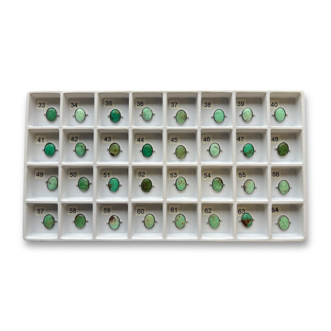 Choose Your Own Chrysoprase Oval – Silver