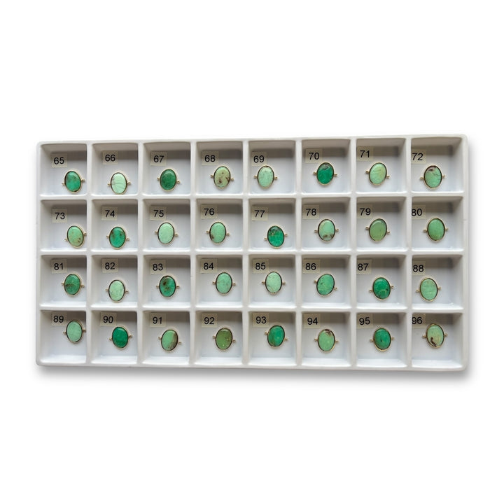 Choose Your Own Chrysoprase Oval – Gold