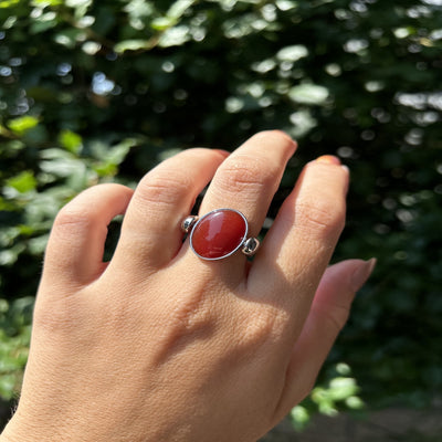 Carnelian Oval Crystal Element