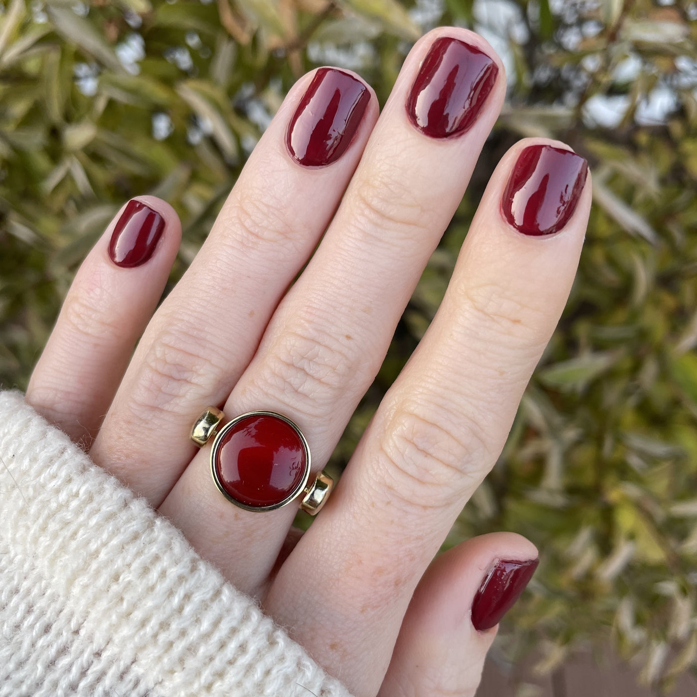 Carnelian Round Crystal Element