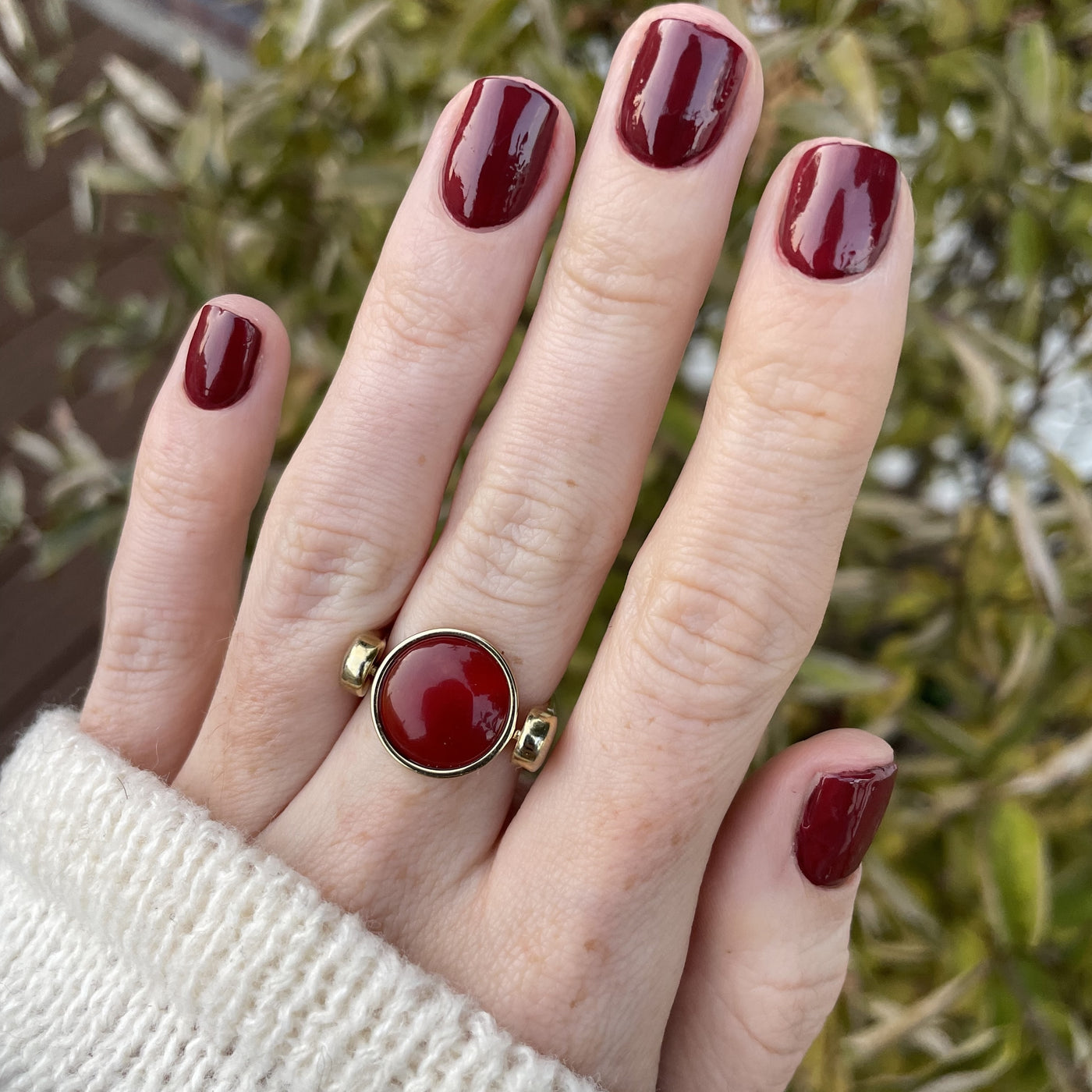 Carnelian Round Crystal Element