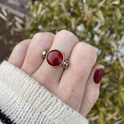 Carnelian Round Crystal Element