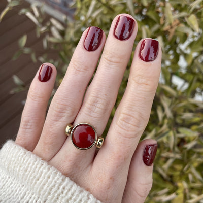 Carnelian Round Crystal Element