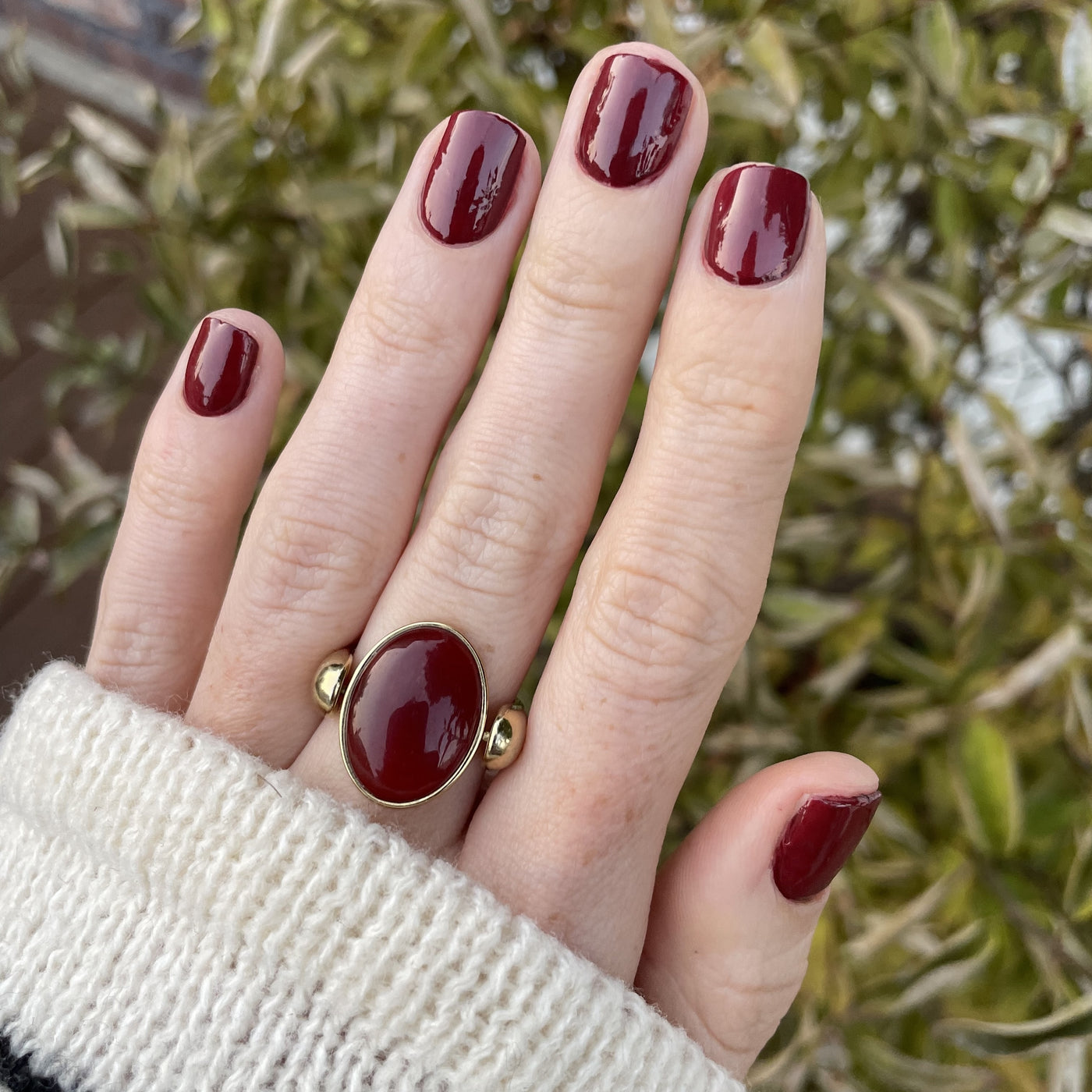 Carnelian Oval Crystal Element