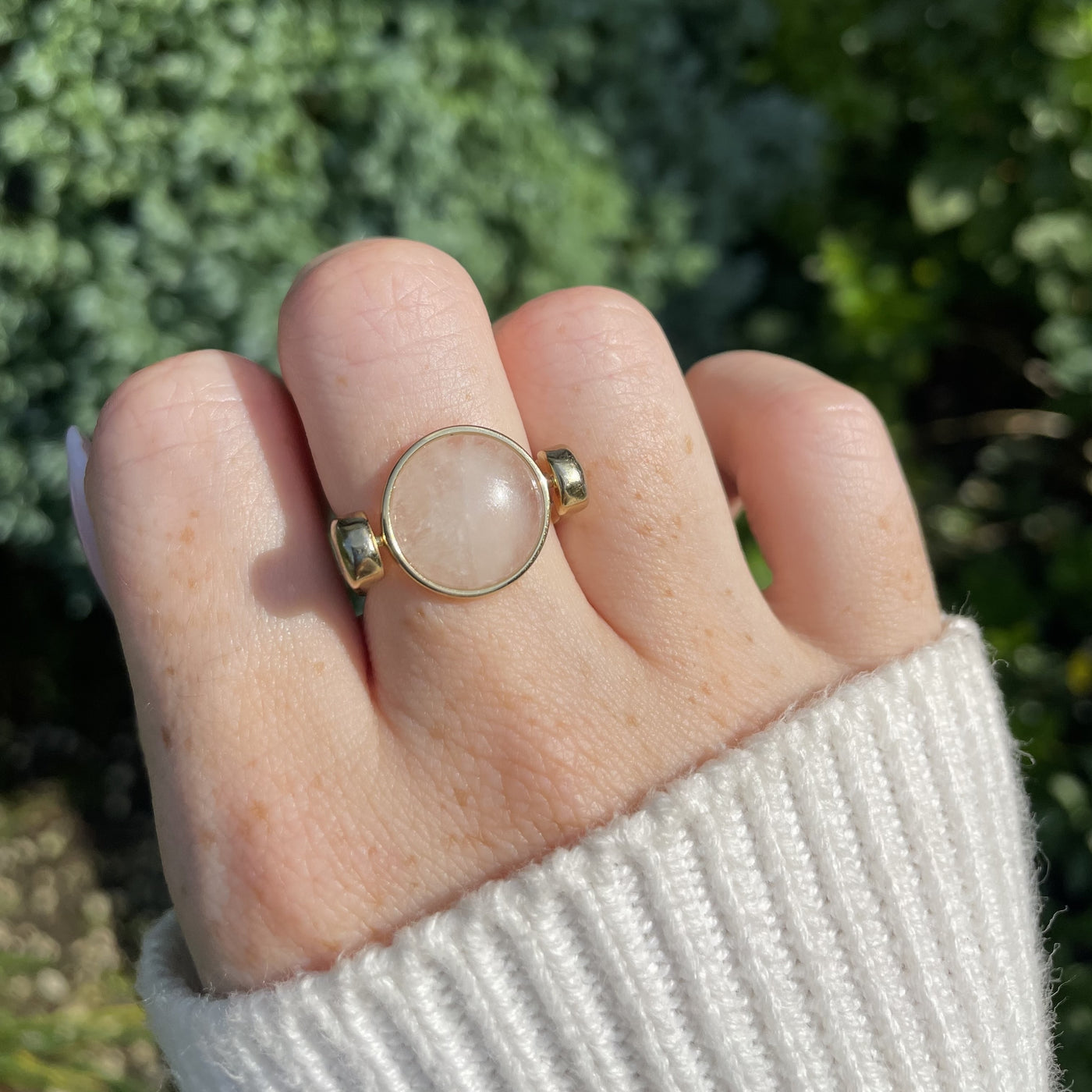 Clear Quartz Round Crystal Element