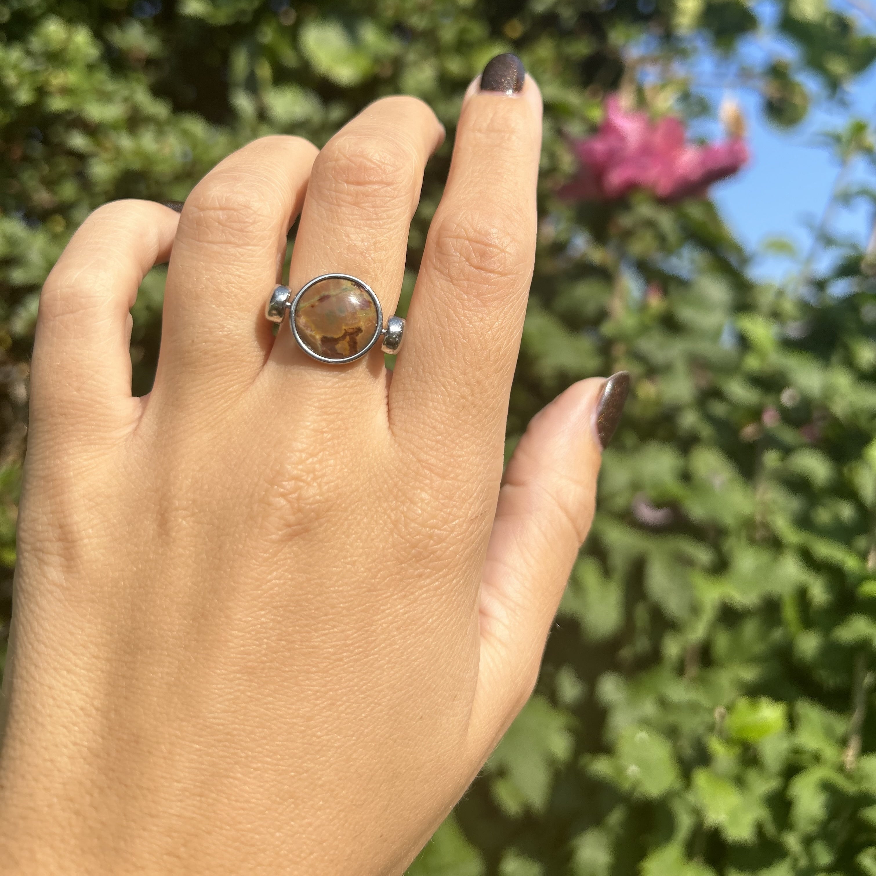 Crazy Jasper Round Element | Amber Crystal – CONQUERing