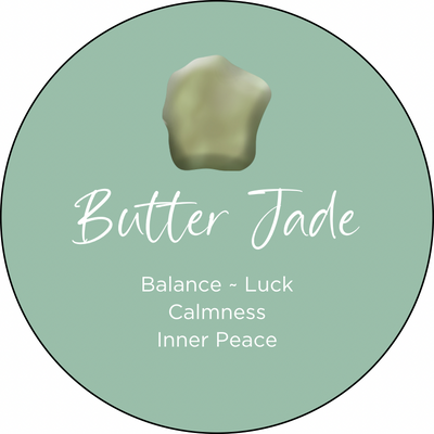 Butter Jade Round Crystal Element