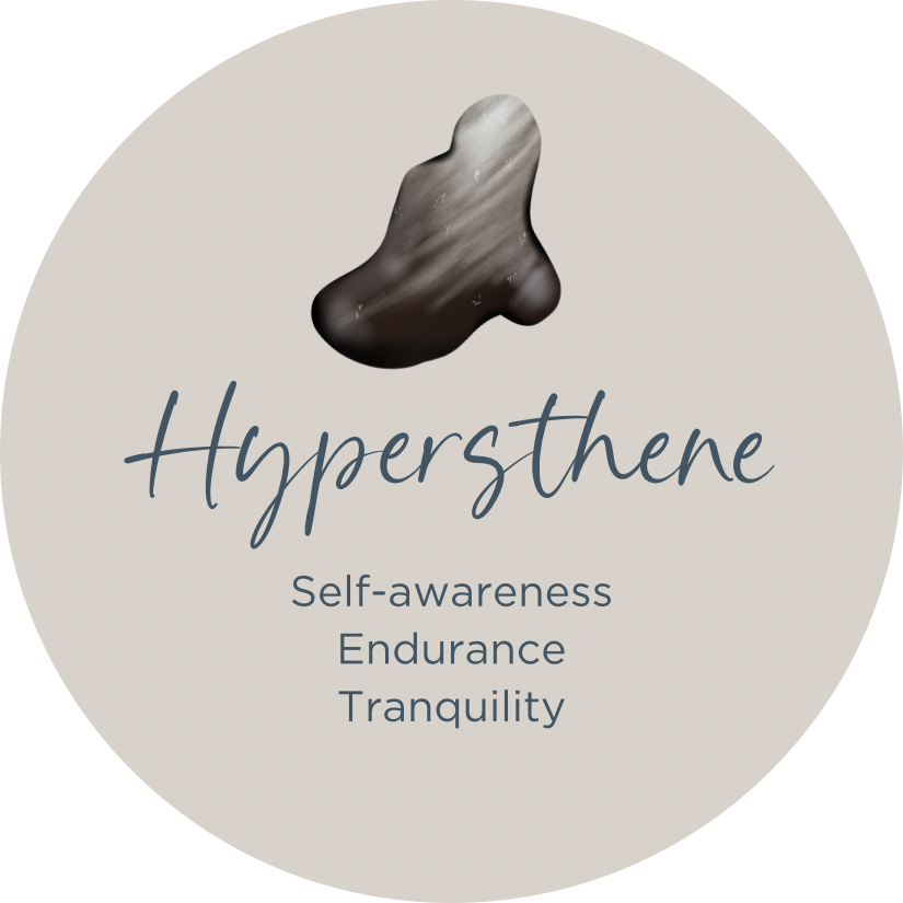 Hypersthene Oval Crystal Element