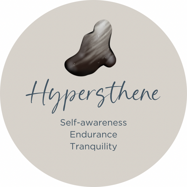 Hypersthene Oval Crystal Element