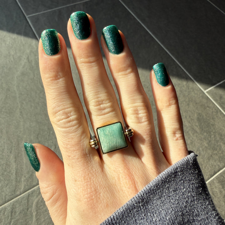 Amazonite Cushion Crystal Element