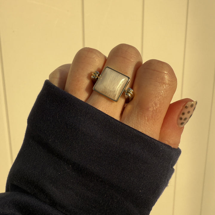 Moonstone Cushion Crystal Element