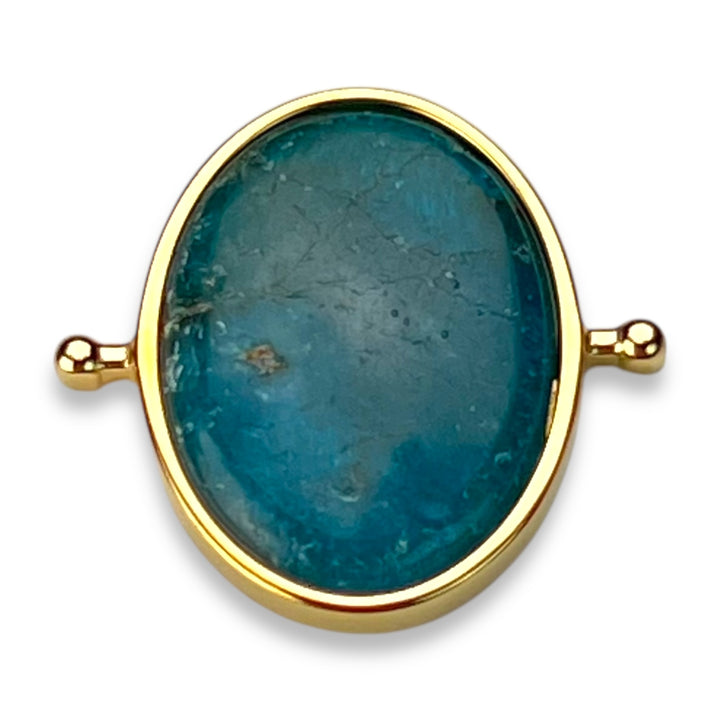 Blue Apatite Oval Crystal Element