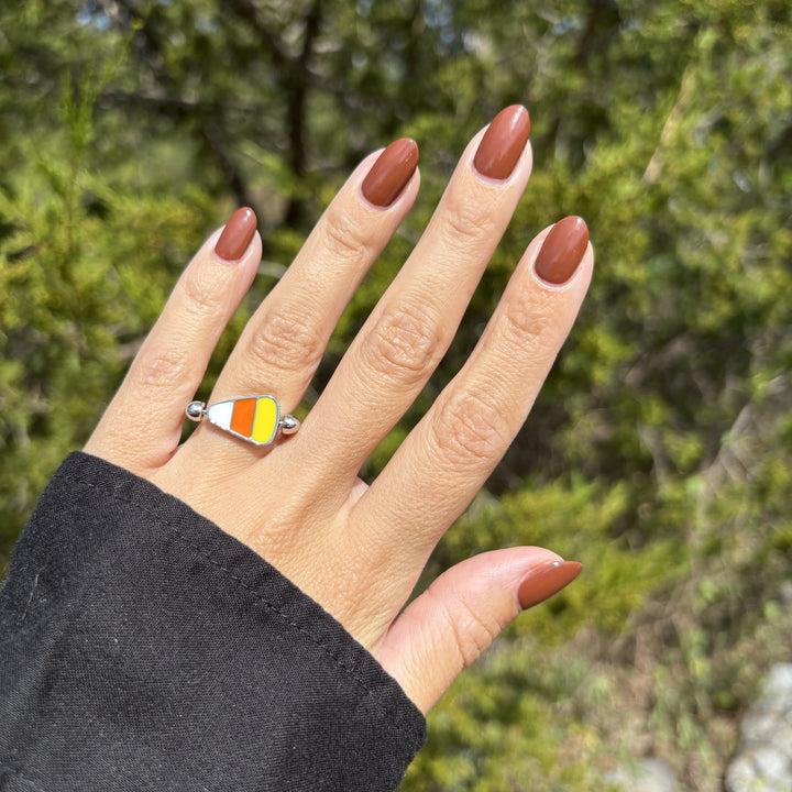 Enamel Candy Corn Element