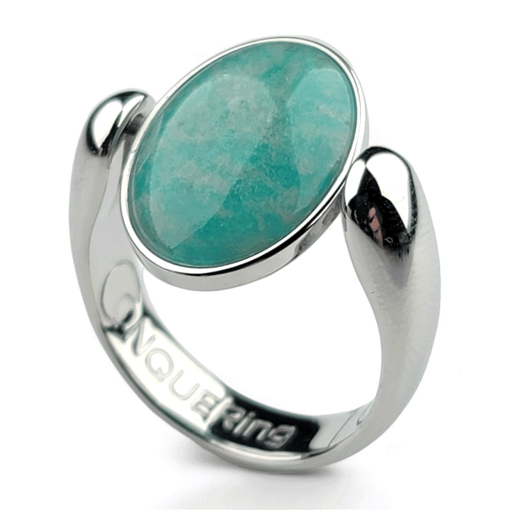 AlaDune™ Oval Crystal Fidget Ring