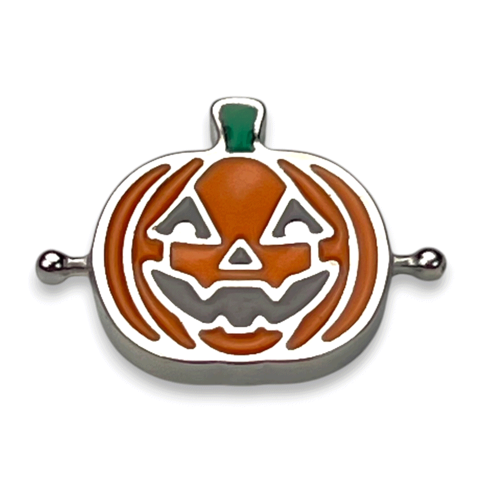 Enamel Pumpkin Flip Element