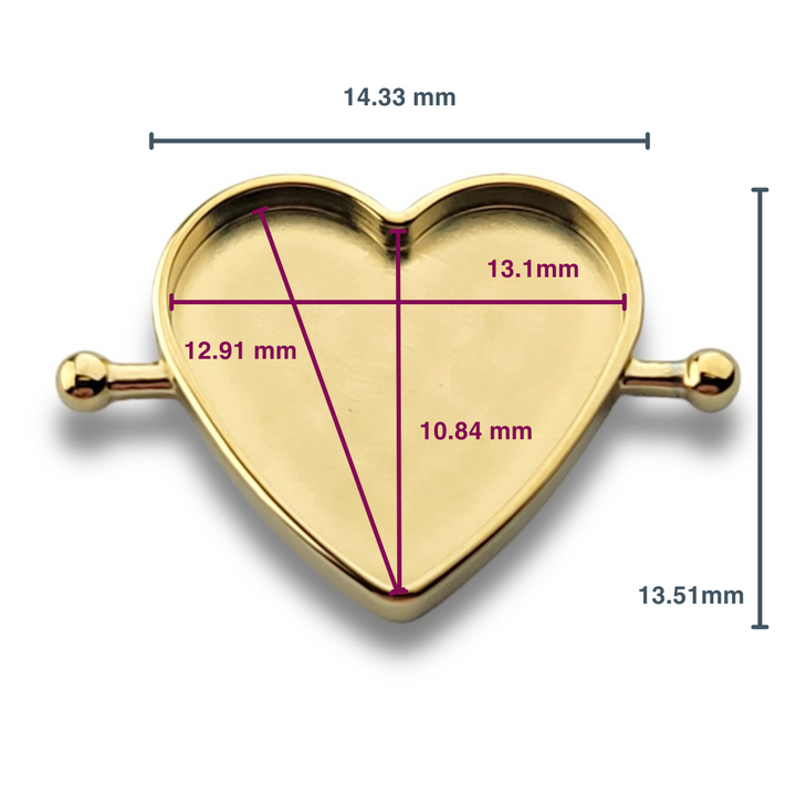 DIY Heart Element Bezel – Bulk