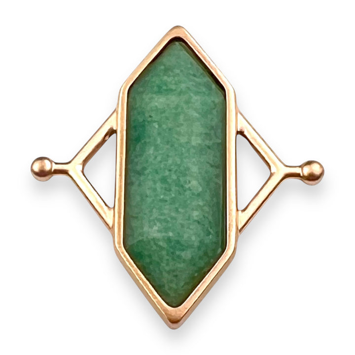 Rose Gold Green Aventurine TwinPoint™ Crystal Element