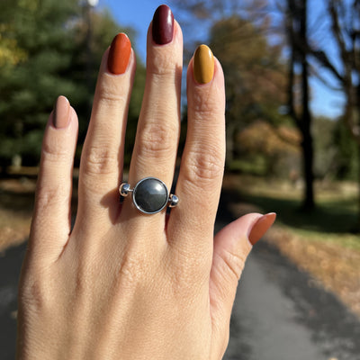 Hematite Round Crystal Element