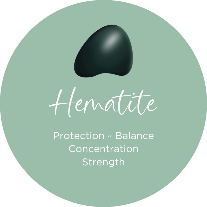 Hematite Oval Crystal Confetti Encapture™ Element