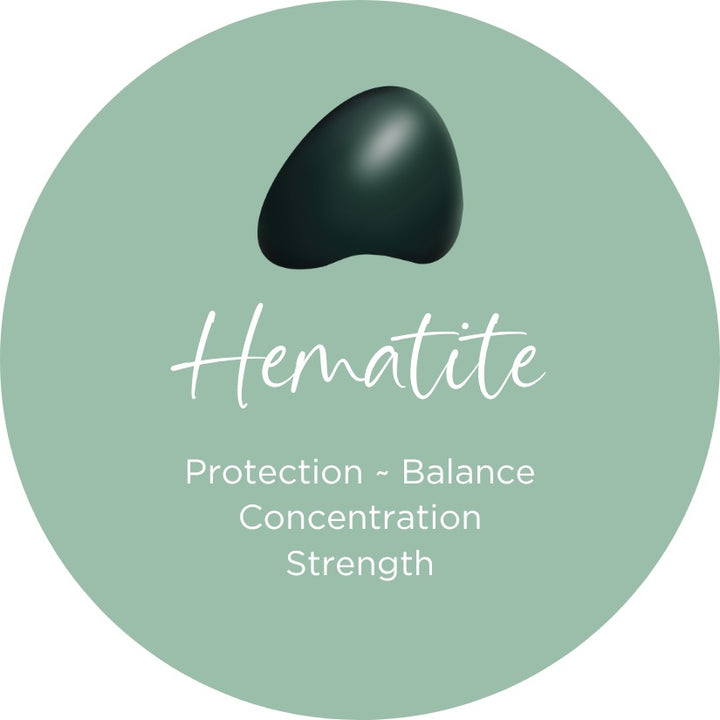 Hematite Oval Crystal Confetti Encapture™ Element