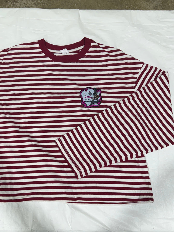 One-of-a-kind Stripe CONQUERing Long Sleeve T-Shirt
