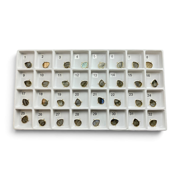Pre Shop Preview Choose Your Own Flat Luxe Labradorite AquaPoint™ – Gold