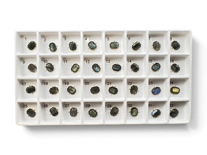 Choose Your Own Luxe Labradorite Octangle – Gold