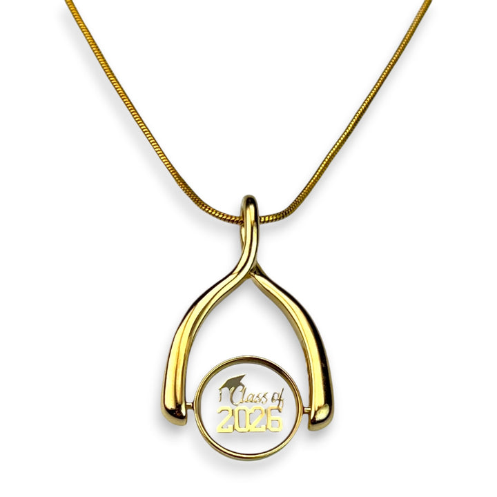 Class of 2026 Wishbone Necklace