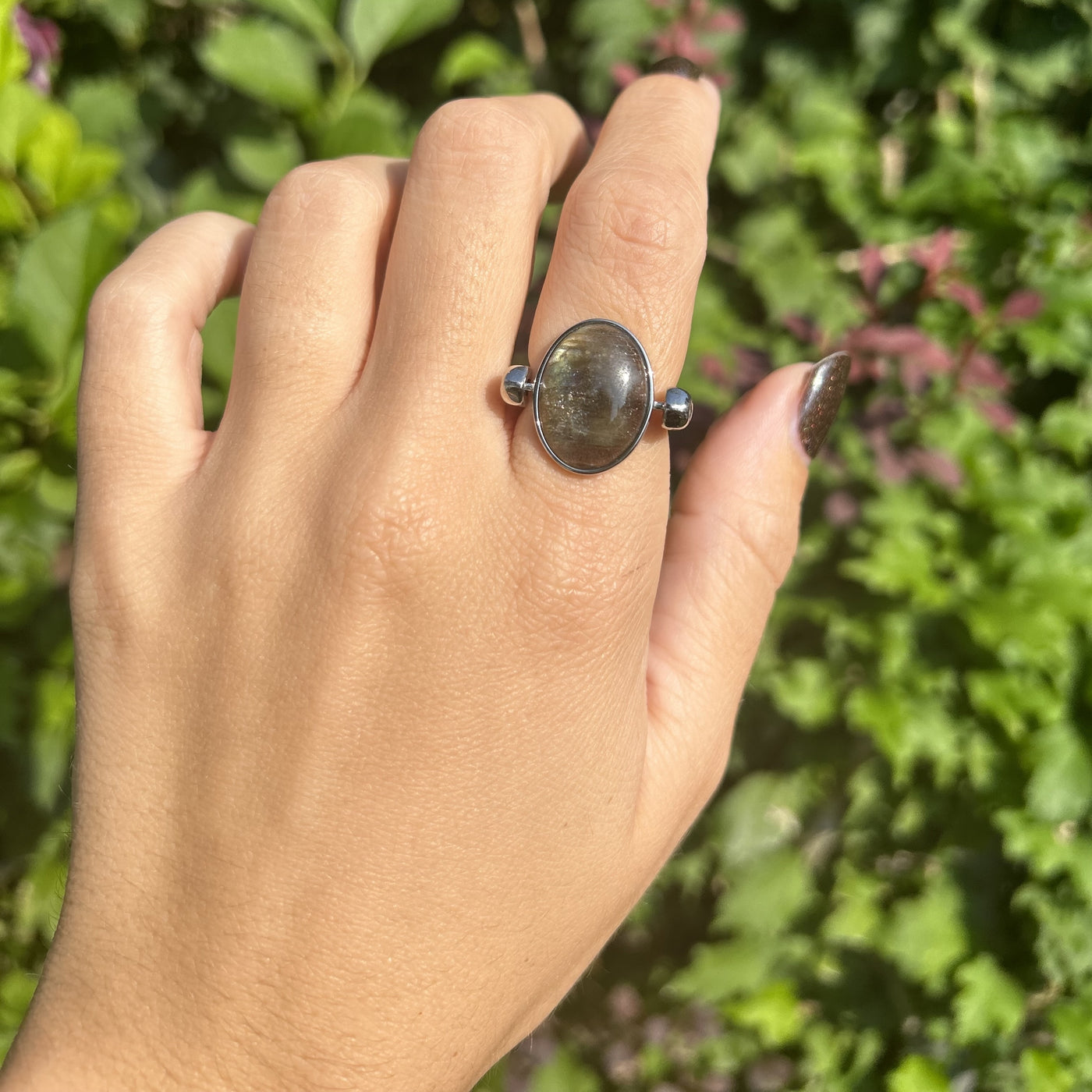 Luxe Labradorite Oval Crystal Element