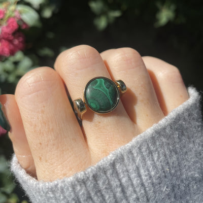 Malachite Round Crystal Element