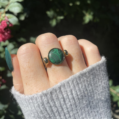 Malachite Round Crystal Element