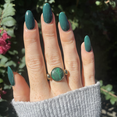 Malachite Round Crystal Element