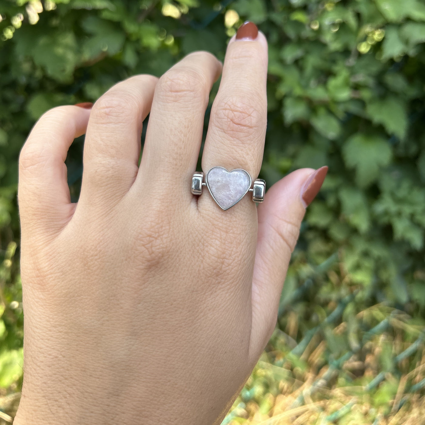 Moonstone Heart-shaped Crystal Element