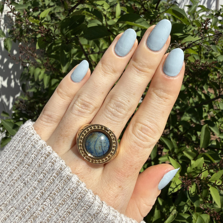 Round Crystal Signet Ring – Studio Line