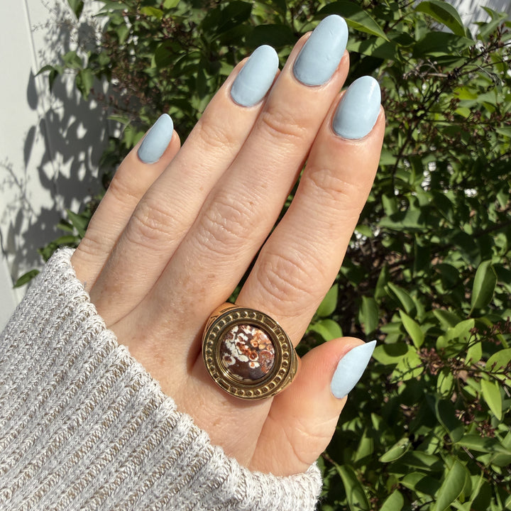 Round Crystal Signet Ring – Studio Line