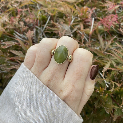 Peridot Oval Crystal Element