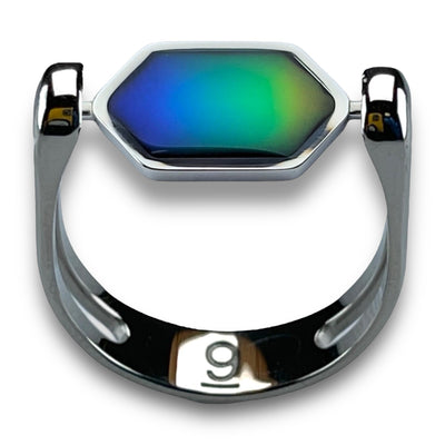 Mood Color-Changing Hexbar Fidget Ring for Anxiety