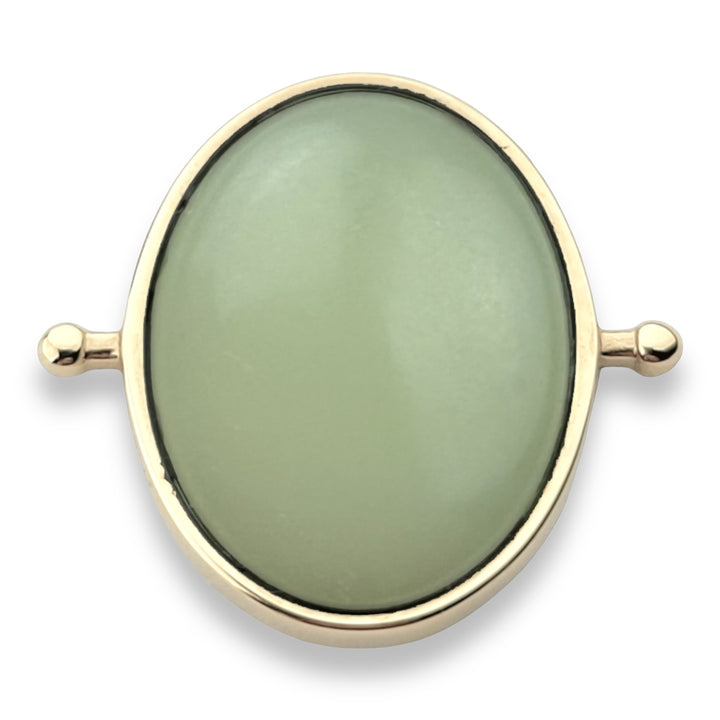 Butter Jade Oval Crystal Element