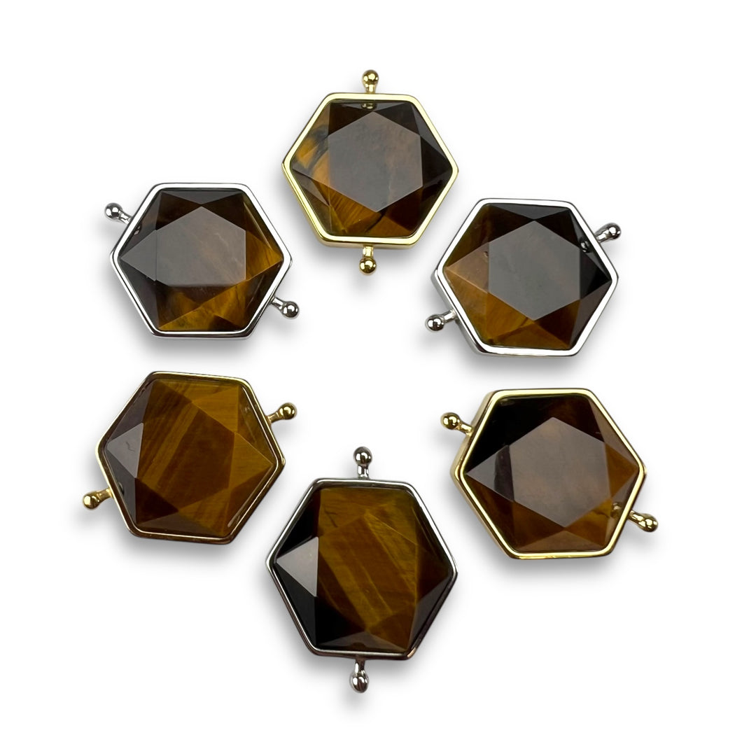 Tiger's Eye Hexagon Crystal Element – PYS Collection