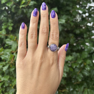 Purple Jasper Round Crystal Element