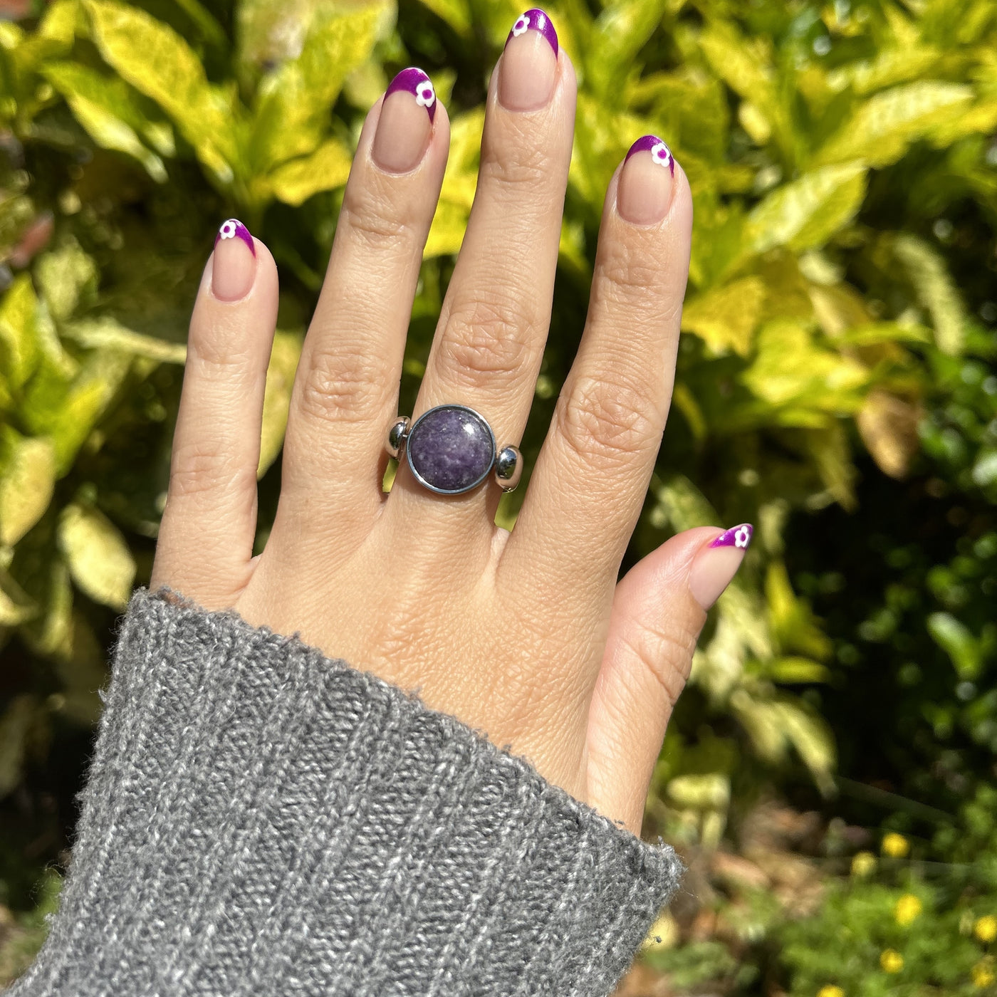 Purple Jasper Round Crystal Element