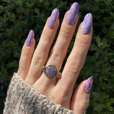 Purple Jasper Round Crystal Element