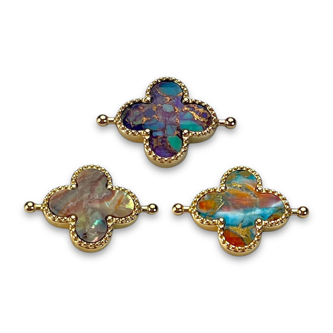 Mosaic Stone Quatrefoil (3-Element Set)
