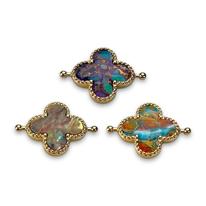 Mosaic Stone Quatrefoil (3-Element Set)